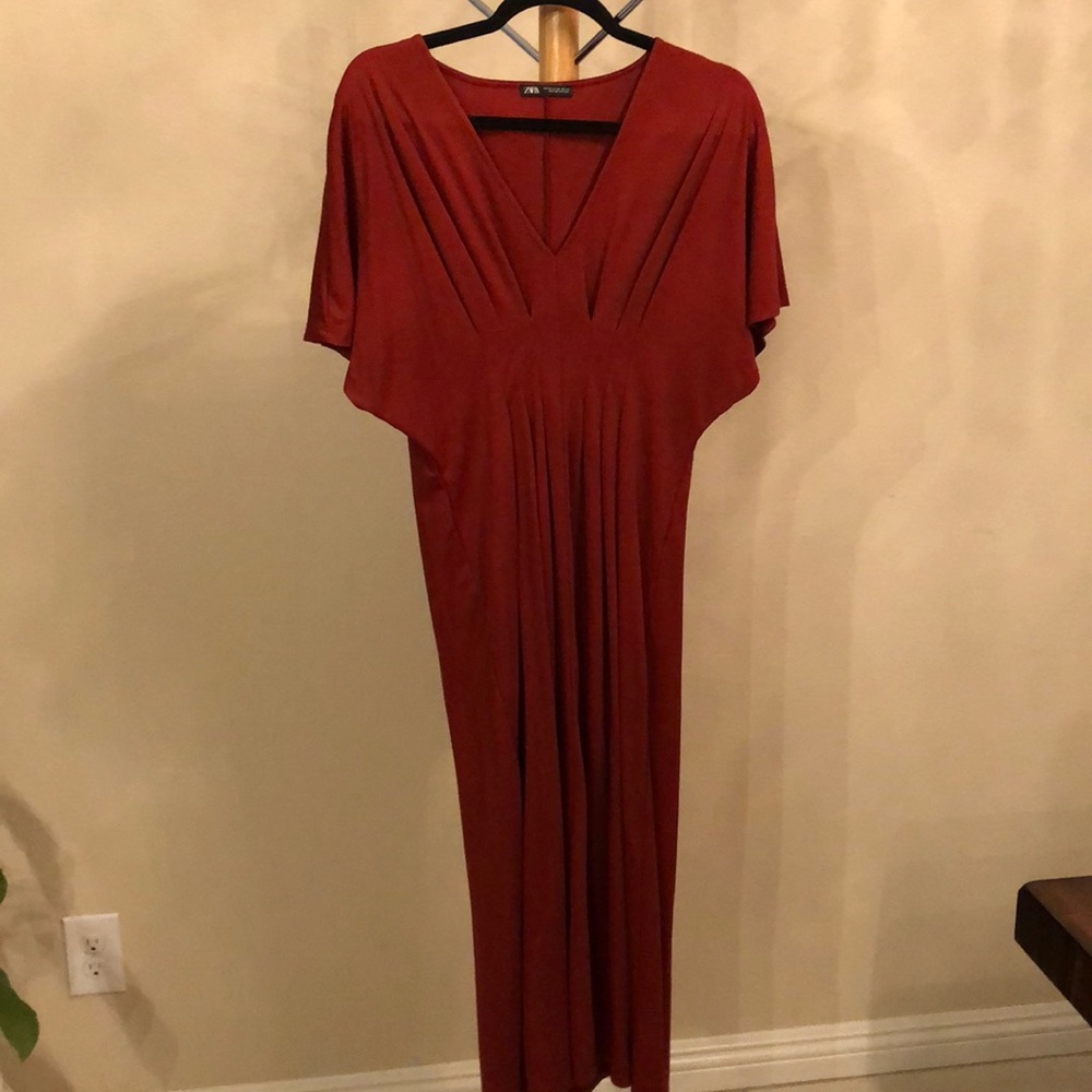 Zara Rust Maxi Dress